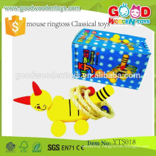 New Design Educational Wooden Classical Toys- Mouse Ringtoss Classical Toys-